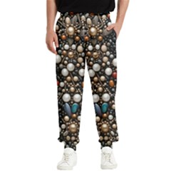 Pearls And Stones Men s Elastic Waist Pants by dedoma