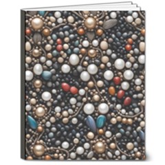 Pearls And Stones 8  X 10  Hardcover Notebook by dedoma