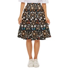 Pearls And Stones Classic Short Skirt by dedoma