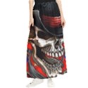 Confederate Flag Usa America United States Csa Civil War Rebel Dixie Military Poster Skull Maxi Chiffon Skirt View1