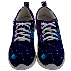 Realistic Night Sky Poster With Constellations Mens Athletic Shoes by Ket1n9