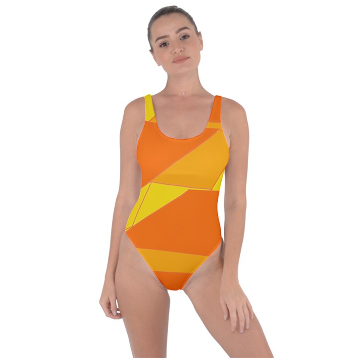 Pattern Abstract Triangle Simple Bring Sexy Back Swimsuit