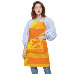 Pattern Abstract Triangle Simple Pocket Apron by Bedest