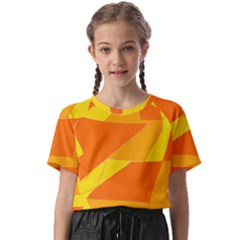 Pattern Abstract Triangle Simple Kids  Basic T-shirt by Bedest