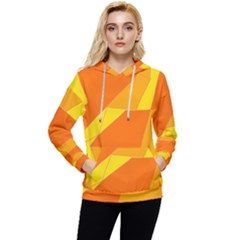 Pattern Abstract Triangle Simple Women s Lightweight Drawstring Hoodie