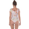 Boho Pattern Berries Flowers Nature Short Sleeve Leotard  View2