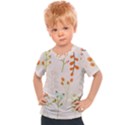 Boho Pattern Berries Flowers Nature Kids  Sports T-Shirt View1