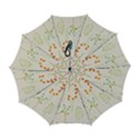 Boho Pattern Berries Flowers Nature Automatic Folding Umbrella with Case (Large) View1