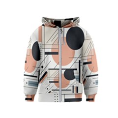 Abstract Architecture Kids  Zipper Hoodie