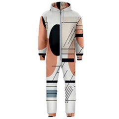 Abstract Architecture Hooded Jumpsuit (men)