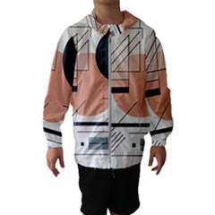 Abstract Architecture Kids  Hooded Windbreaker