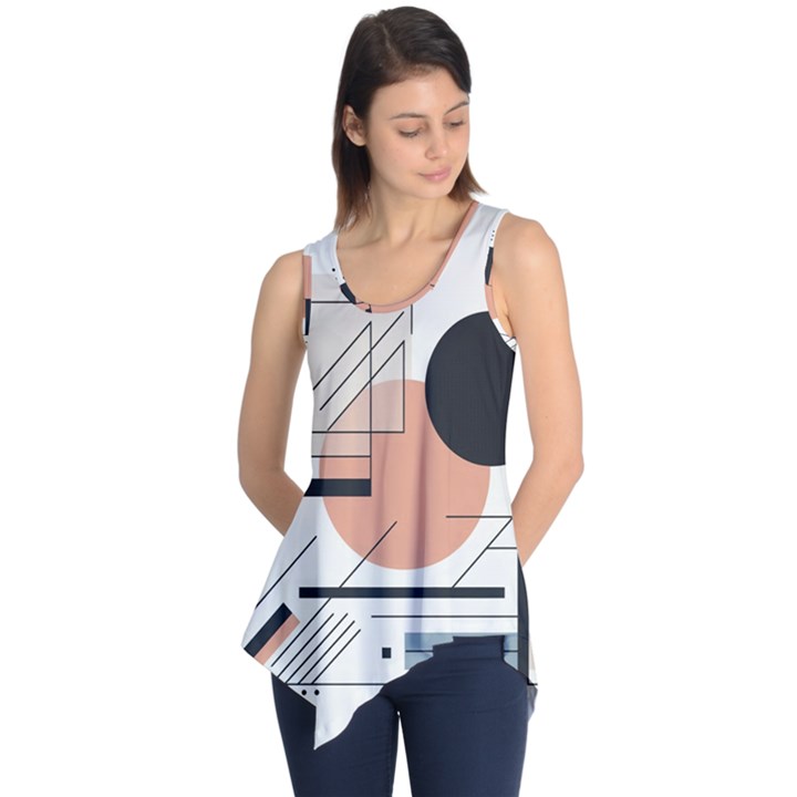 Abstract Architecture Sleeveless Tunic