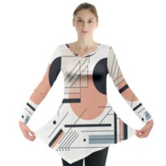 Abstract Architecture Long Sleeve Tunic  by Bedest