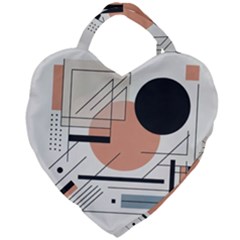 Abstract Architecture Giant Heart Shaped Tote