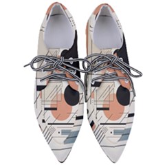 Abstract Architecture Pointed Oxford Shoes by Bedest