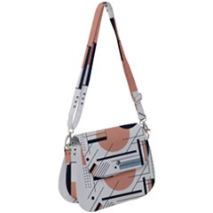 Abstract Architecture Saddle Handbag by Bedest