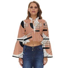 Abstract Architecture Boho Long Bell Sleeve Top