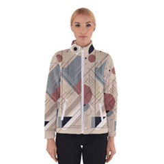 Boho Abstract Architecture Women s Bomber Jacket