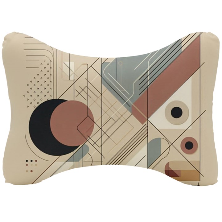 Boho Abstract Architecture Seat Head Rest Cushion