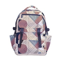 Boho Abstract Architecture Carry-on Double Buckle Travel Backpack by Bedest