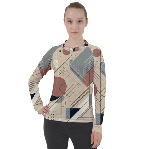 Boho Abstract Architecture Women s Pique Long Sleeve T-shirt by Bedest