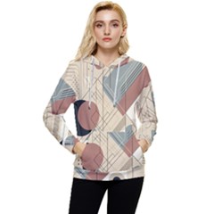 Boho Abstract Architecture Women s Lightweight Drawstring Hoodie