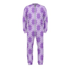 Purple Pattern Seamless Texture Mandala Onepiece Jumpsuit (kids)