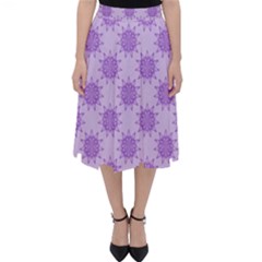 Purple Pattern Seamless Texture Mandala Classic Midi Skirt by Bedest