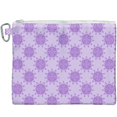 Purple Pattern Seamless Texture Mandala Canvas Cosmetic Bag (xxxl) by Bedest