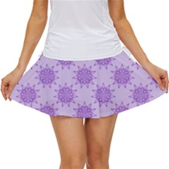 Purple Pattern Seamless Texture Mandala Women s Skort by Bedest