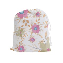 Flowers Blossom Spring Garden Drawstring Pouch (xl) by Bedest