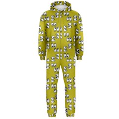 Eyes Pattern Hooded Jumpsuit (men)