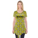 Eyes Pattern Short Sleeve Tunic  View1