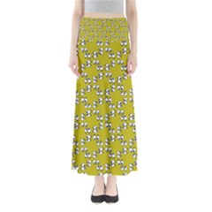 Eyes Pattern Full Length Maxi Skirt