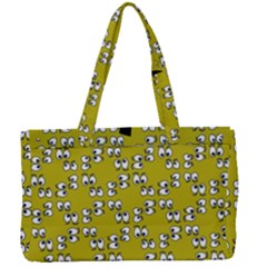 Eyes Pattern Canvas Work Bag by Bedest