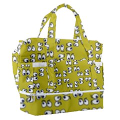 Eyes Pattern Sports Shoulder Bag With Shoes Compartment by Bedest