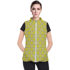 Eyes Pattern Women s Puffer Vest