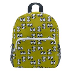 Eyes Pattern Kids  Age 5-10 Lightweight School Backpack With Side Pockets