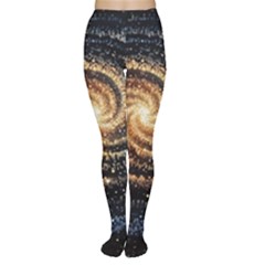 Galaxy Background Star Tights