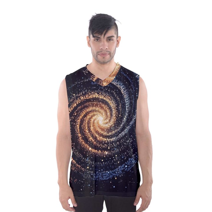 Galaxy Background Star Men s Basketball Tank Top