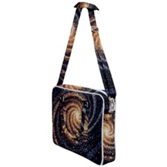 Galaxy Background Star Cross Body Office Bag by Bedest