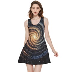 Galaxy Background Star Inside Out Reversible Sleeveless Dress by Bedest