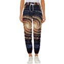 Galaxy Background Star Women s Cropped Drawstring Pants View1