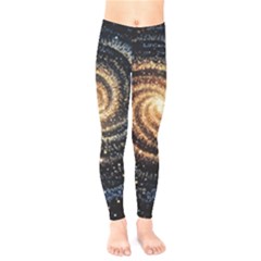 Galaxy Background Star Kids  Classic Winter Leggings