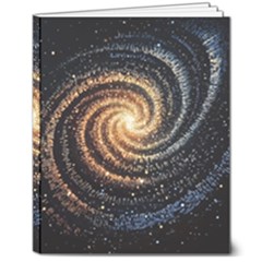 Galaxy Background Star 8  X 10  Softcover Notebook by Bedest