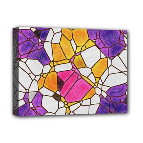 Architecture Glass Abstract Pattern Deluxe Canvas 16  X 12  (stretched) 