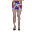 Architecture Glass Abstract Pattern Skinny Shorts View1