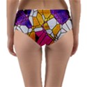 Architecture Glass Abstract Pattern Reversible Mid-Waist Bikini Bottoms View4