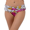 Architecture Glass Abstract Pattern Frill Bikini Bottoms View1