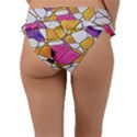 Architecture Glass Abstract Pattern Frill Bikini Bottoms View2